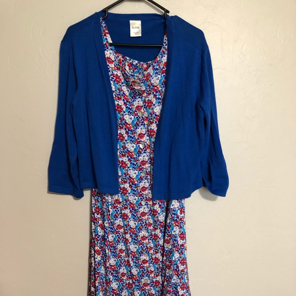 Size small maxi dress with sweater